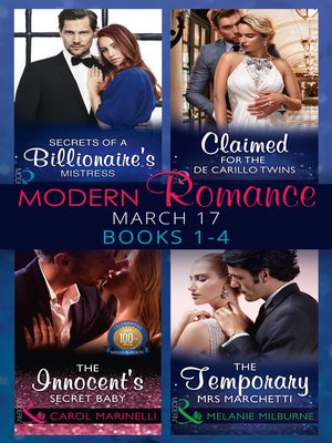 cover image of Modern Romance March 2017 Books 1--4
